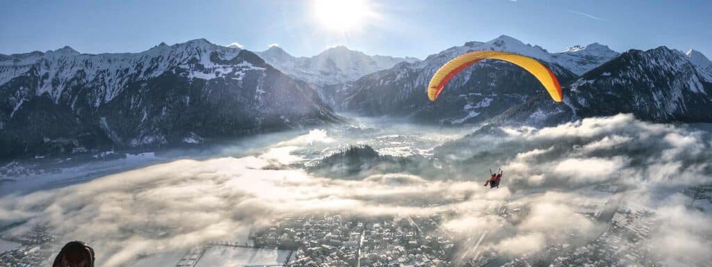 Vuelo biplaza en parapente en invierno 1 header 2