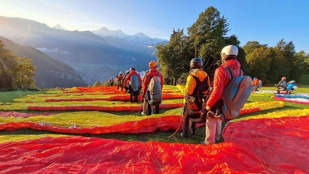 Si può andare in parapendio? 8 gruppo Parapendio in Svizzera